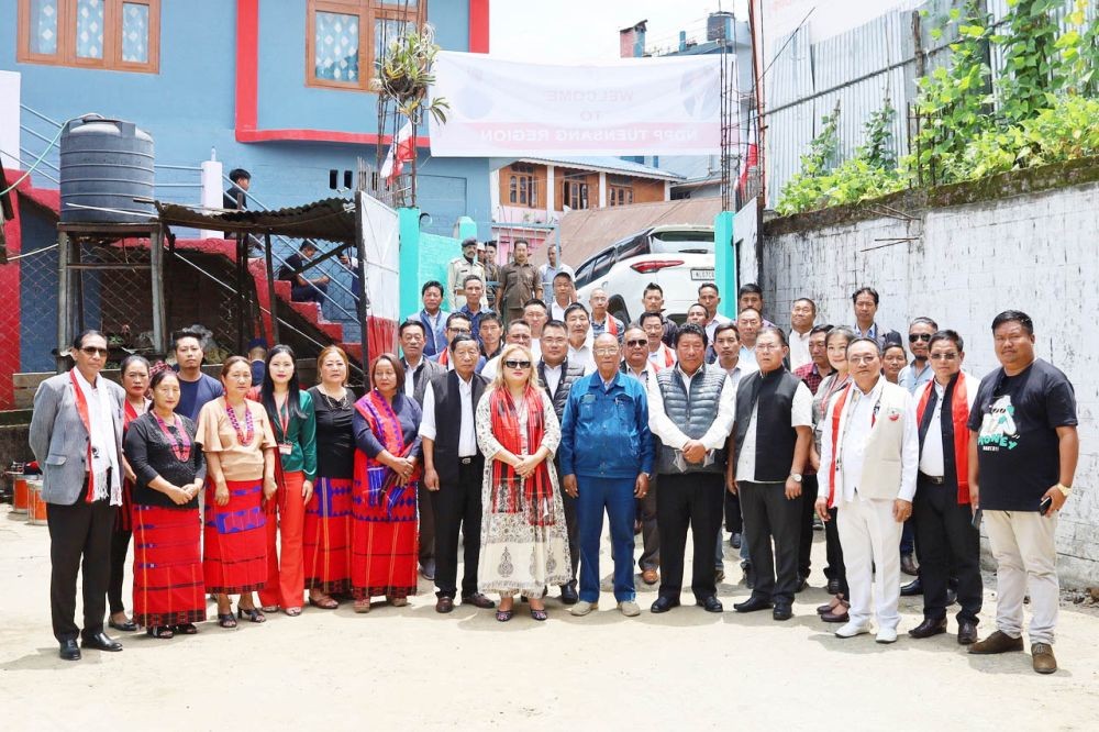 NDPP Tuensang region inaugurated its office in Tuensang town with Chingwang Konyak, President, NDPP and Chairman PDA as special guest on June 6. (Morung Photo)